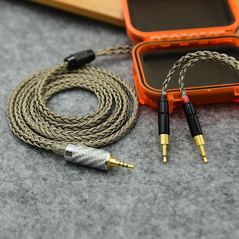 Zostatok 3,5 XLR 4.4 Muž do duálneho 2,5 mm 16 jadier slúchadiel slúchadlá Hifi CABL pre HD 700 Sennheiser HD700 NW ZX300A