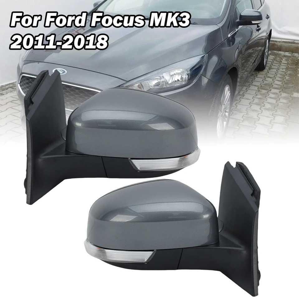 Zostava bočného spätného zrkadla pre Ford Focus MK3 2011-2018 Euro Standard tmavo šedá vyhrievaná vyhrievané dvere