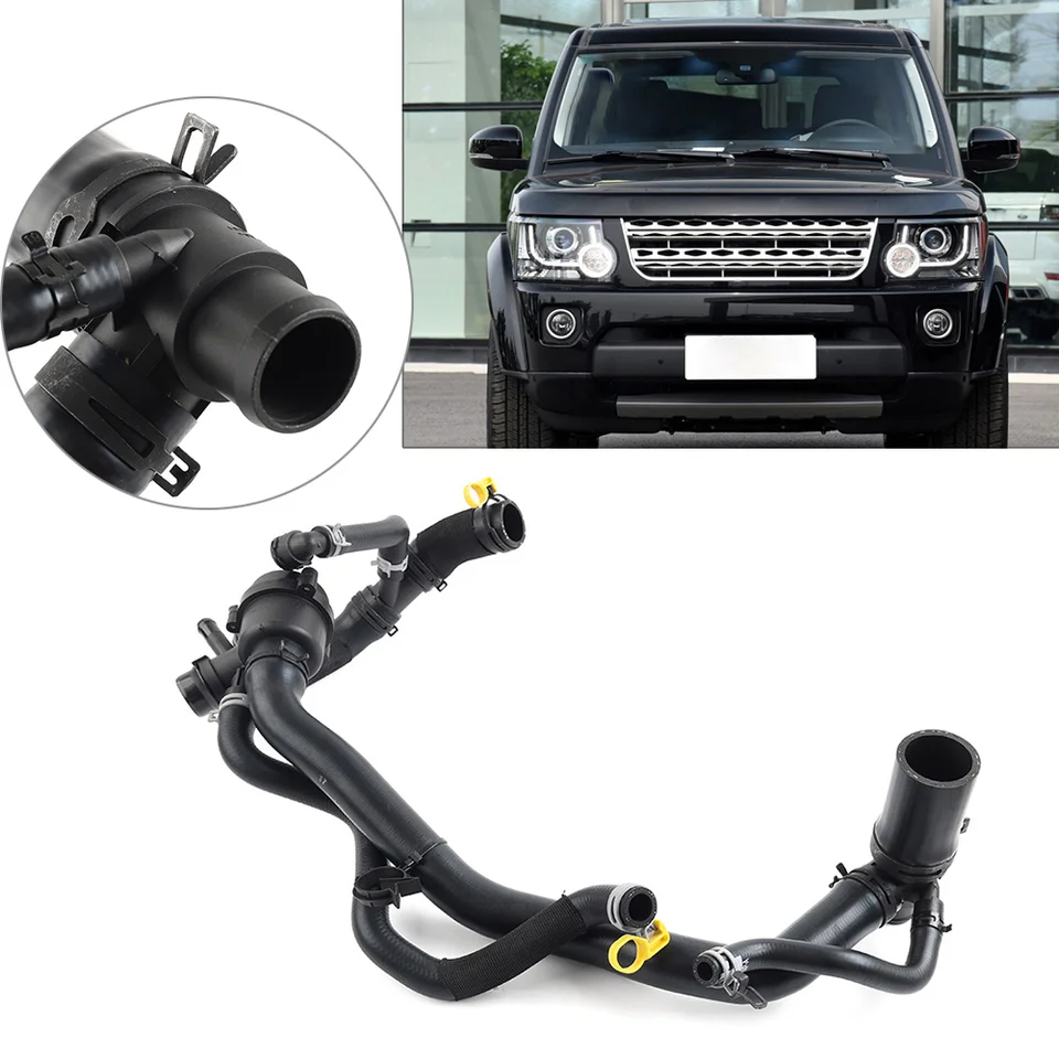 Zostava hadicového chladiča automobilovej vodovodnej kvapaliny s termostatom LR025969 pre Land Rover Range Rover Sport Discovery 4 LR4 L494 3.0T