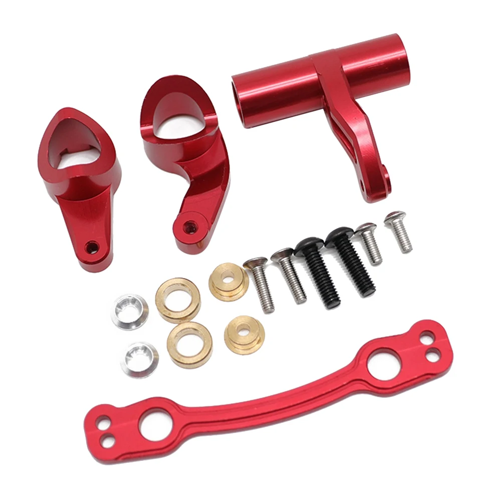 Zostava kovového riadenia Bellcrank Set pre Arrma 1/8 Kraton 6s Vyvrhnutá Senton Talion Typhon Blx RC Auto, červená