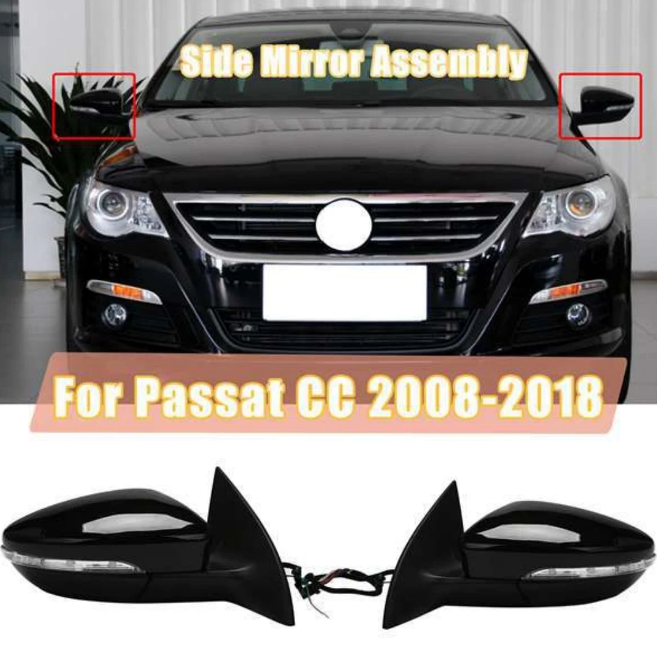 Zostava spätného zrkadla vľavo a pravej strane vozidla pre Volkswagen CC 2008-2018
