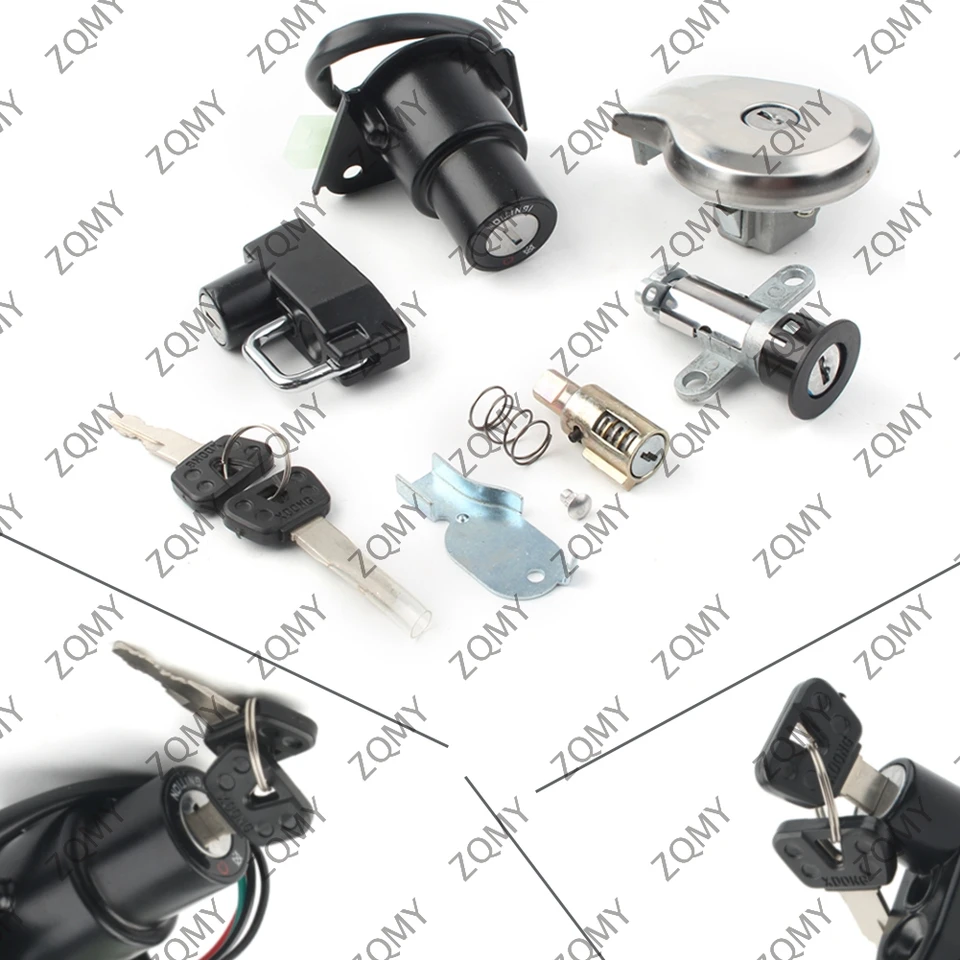 Zostava spínaču zapaľovania motocykla Palivový uzáverový uzáver kľúča pre Yamaha XV250 XV125 a Virago XV535 XV240 XV250