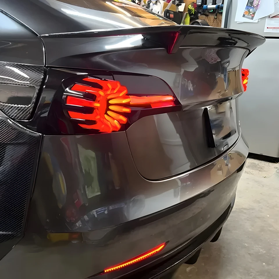 Zostava Taillights pre Tesla Model 3 Model Y 2019-2023 LED Automatické lampy Upgrade Martin Style Brzdenie Doplnky
