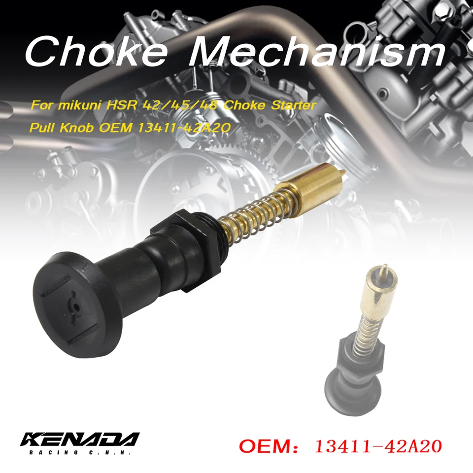 Zostava ventilového ventilu karburátora pre Mikuni HSR 42/45/48 Knob Knob Subser Pull OEM 13411-42A20