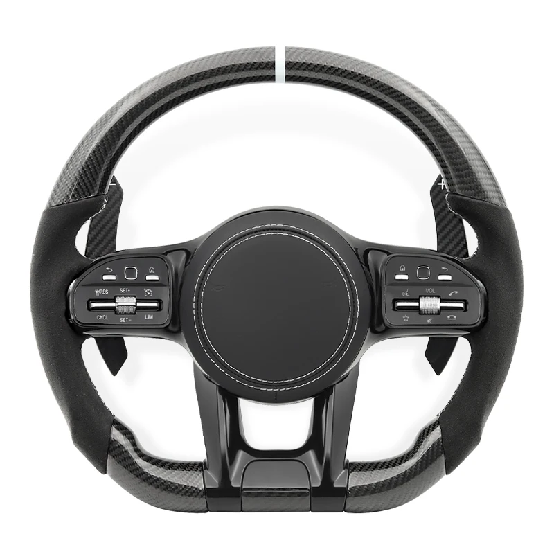 Zostava volantu z uhlíkových vlákien pre Mercedes Benz Benz AMG W205 W204 A45 W212 W213 W222 G63 C63S CLC ABCESGV CLASS