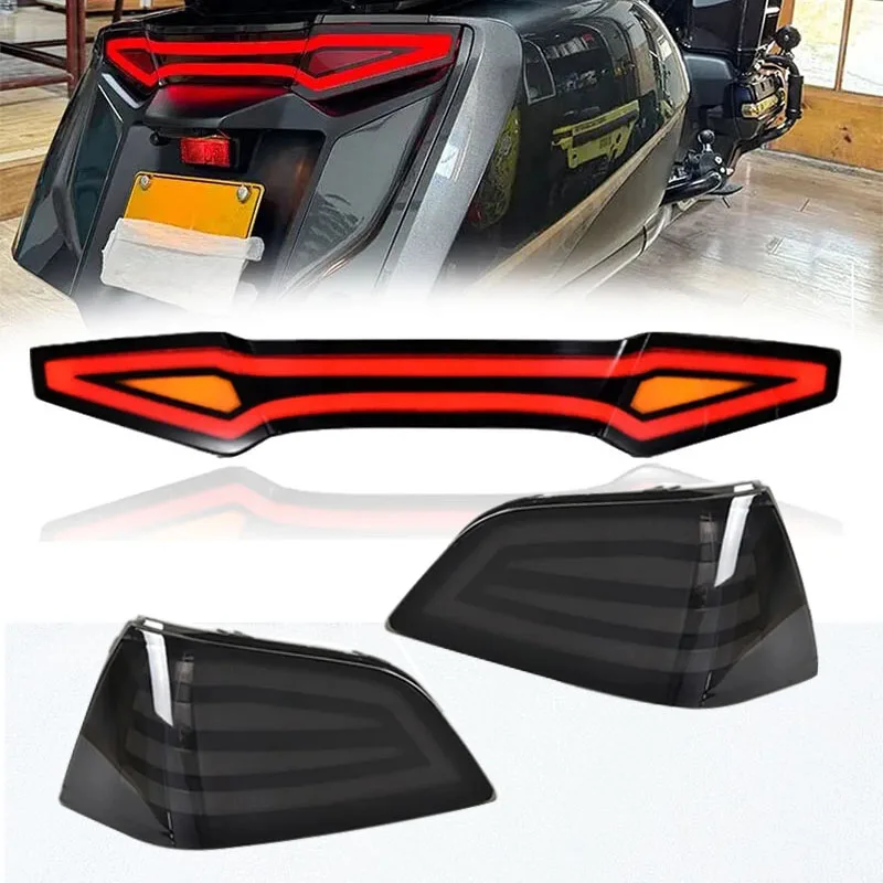 Zostava zadného brzdového svetla motocykla Zostava zadného svetla zostavy zadnej žiarovky vhodné pre Honda Gold Wing GL 1800 Goldwing GL1800 2012-2017