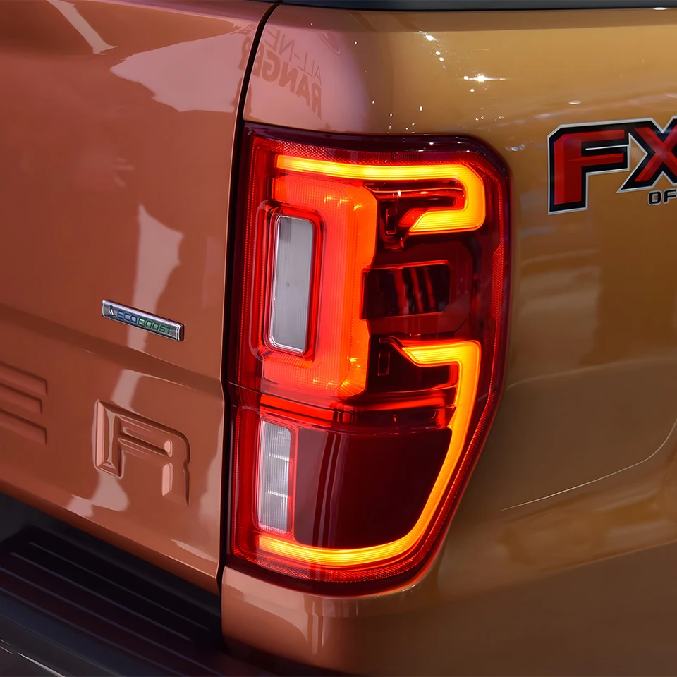 Zostava zadných svetiel pre auto pre Ford Ranger T6 T7 T8 2012-2020 LED Automatické zadné žiarovky Inovácia Dynamické signálne zadné žiarovky