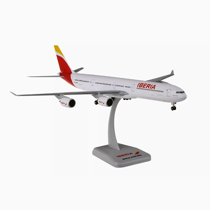 Zostavené lietadlá Model Stupnica 1/200 Iberia A340-600 (11939) Model lietadla Hogan Airplane Unit Model Hračky pre chlapcov