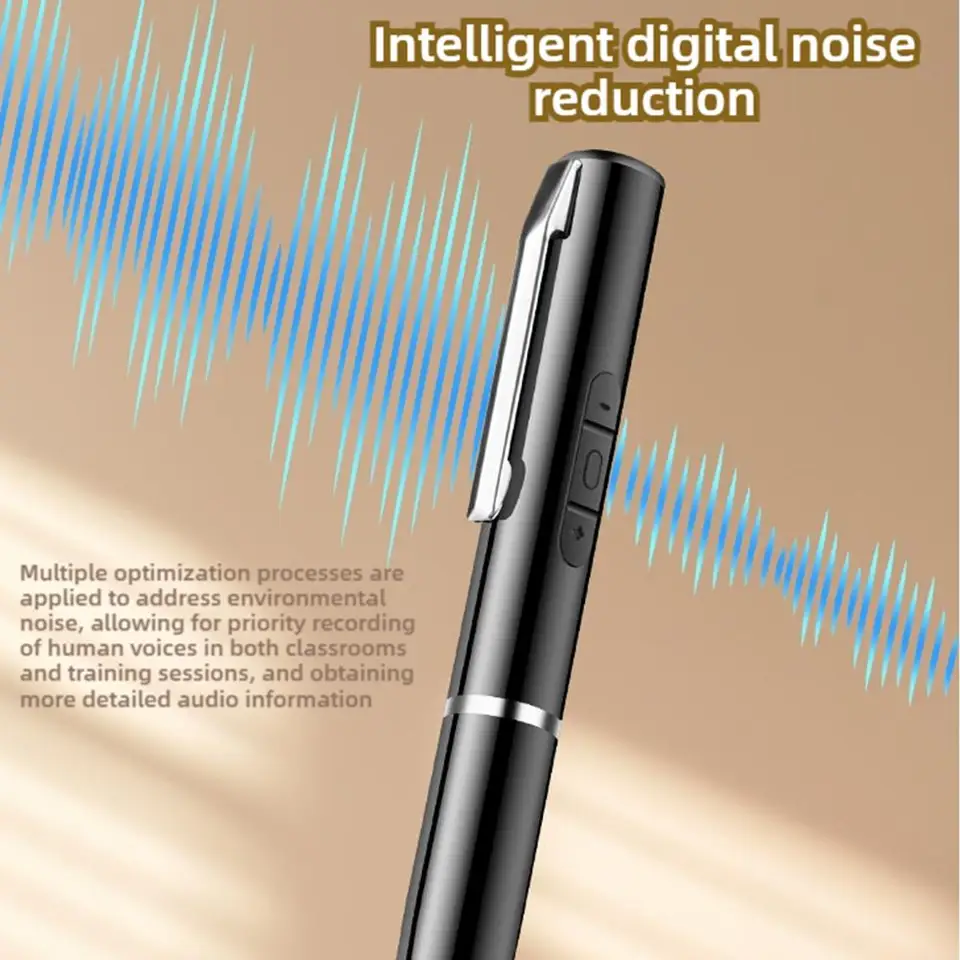 Zoznam digitálneho peru ovládaného hlasom s 360 ° Zvukovým zvukovým nahrávaním na stretnutia a diktát HD hlasový rekordér 1ks C9Z8