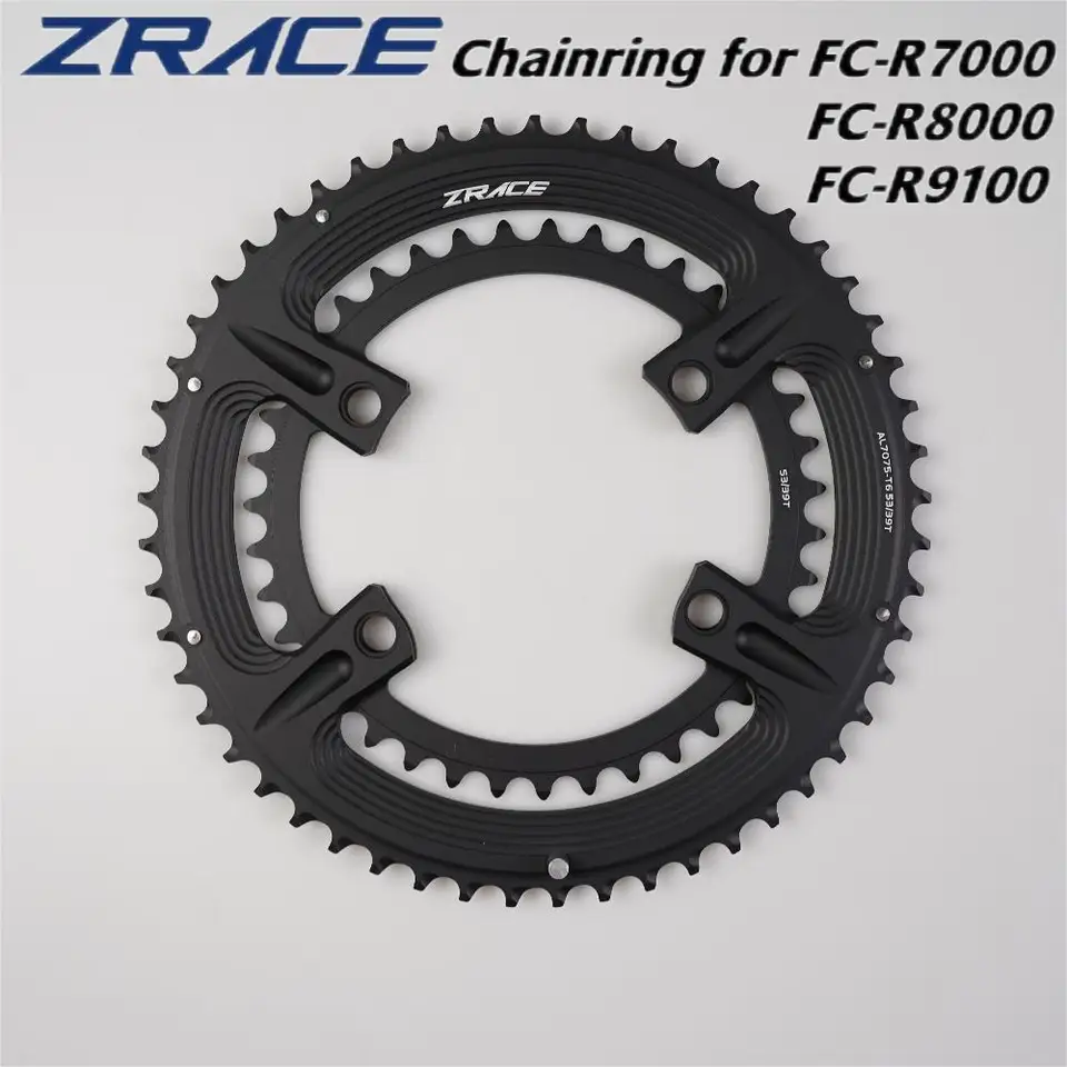 Zrace Asymetrická cestná reťazová reťazová reťazca pre 105 FC-R7000, Ultegra FC-R8000, DURA-ACE FC-R9100, 50-34T 52-36T 53-39T, 110BCD