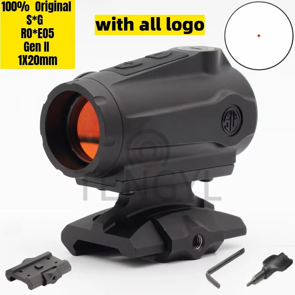 Zrach Original ROM*O5 Gen II 1x20mm Red Dot Zamermet 5.56 Pušlové pištole taktické lovecká streľba nepremokavá hmlová hmla 2 MOA Reticticle