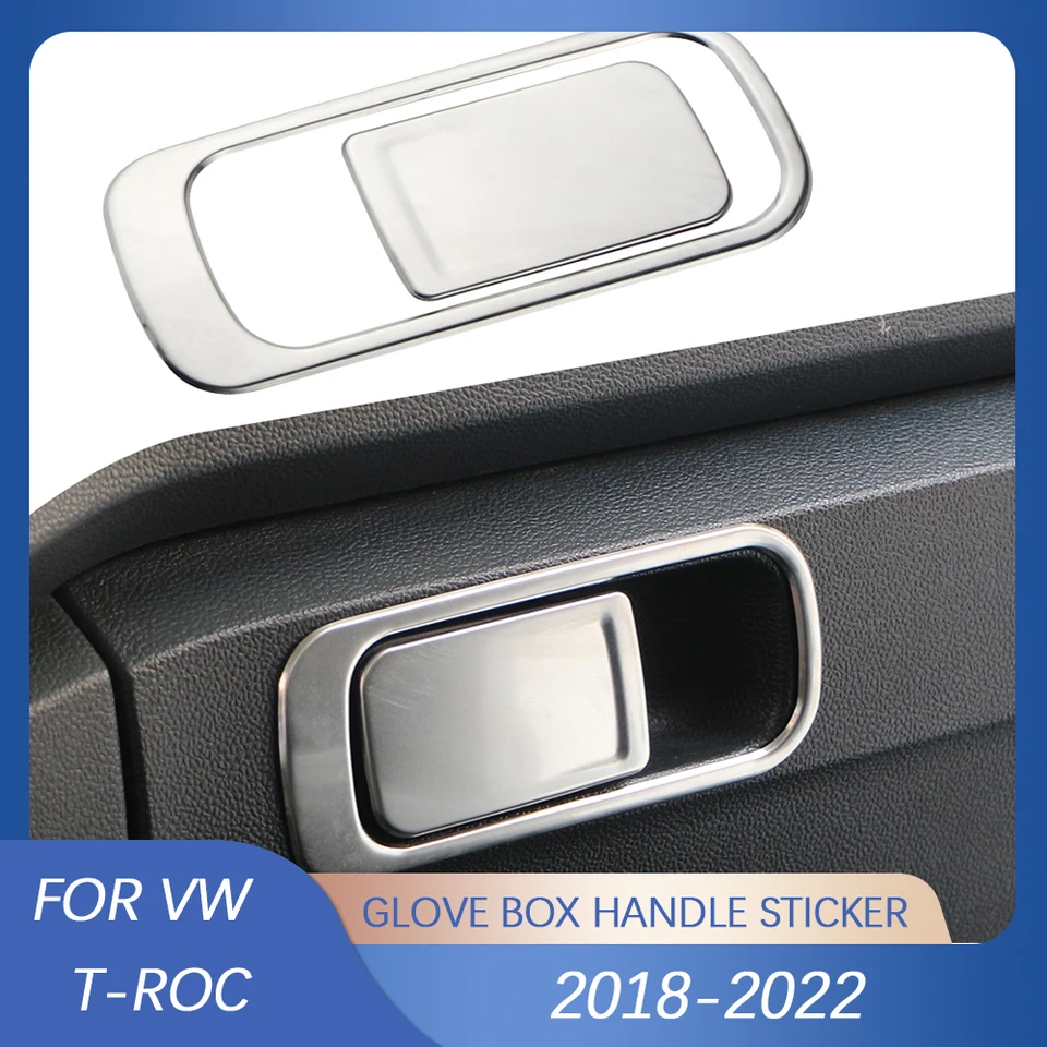 Zrezanie automobilovej rukavicovej skrinky na rukoväte s rukavicou na rukavicu pre nálepku na kryt slepky na kryt pre Volkswagen VW T-ROC TROC 2018 2019 2020 2021 2022 Príslušenstvo