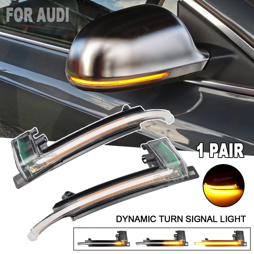 Zrkadlový signálny svetlo pre Audi A4 A5 B8 B8.5 A3 8P Q3 A6 C6 4F S6 SQ3 A8 D3 8K RS3 RS4 S5 Dynamic Indikátor Blinker