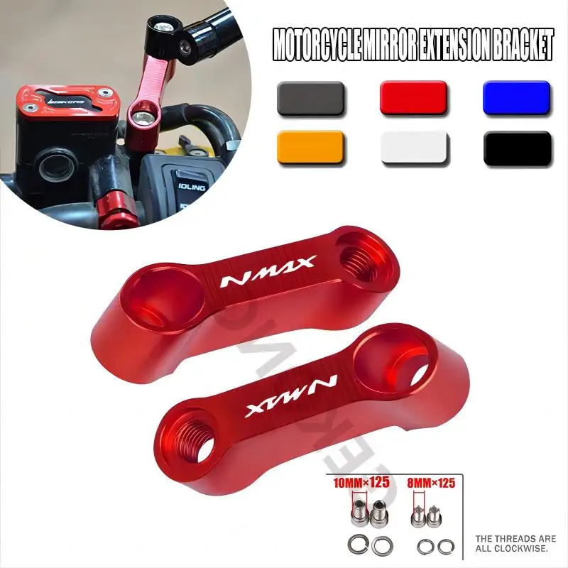 Zrkadlá spätného zvuku motocyklov Rozšírenie Adaptérových príslušenstiev pre Yamaha Nmax 125 155 NMAX125 NMAX155 NMAX 125 NMAX 155