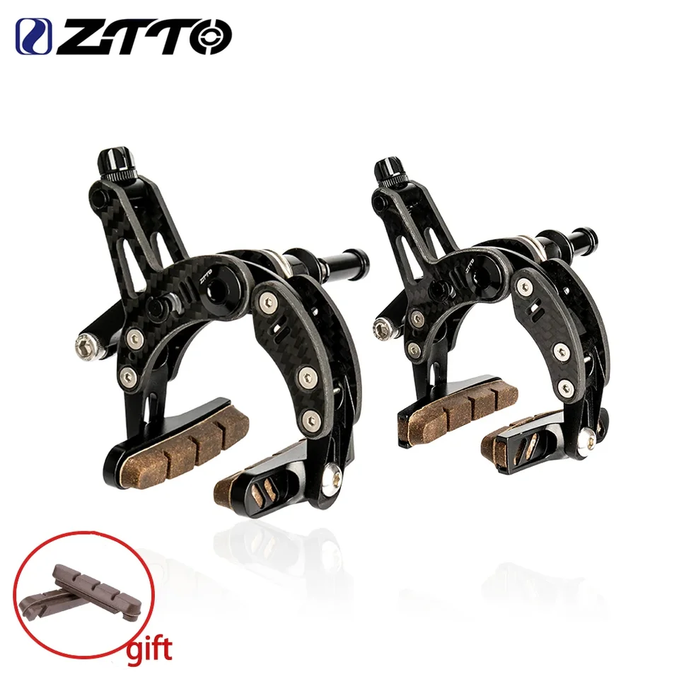 Ztto Carbon Road bicykel bŕzdný duálny otočný strmene 158g Ultimate Lightweight Side Pull Rim Brake C Clipper ee s krabí topánky