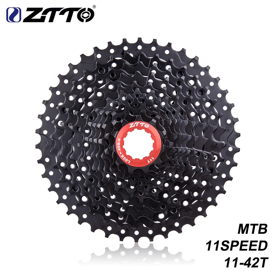 Ztto Mtb Bike 11 Speed ​​11-42T Cassette Black 11S 42T Freewheel 11V K7 11S Chain Mountain Bicycle Diely pre M7000 M8000 M9000