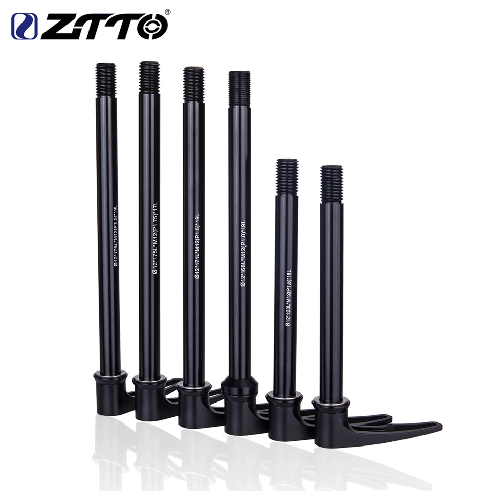 Ztto Mtb Thru Axle Road Cesta Bike Hriach predný náboj Zadný rozbočovač 12 mm 15 mm koliesový hriadeľ hriadeľa 12x142 12x148 Predná vidlica 12x140