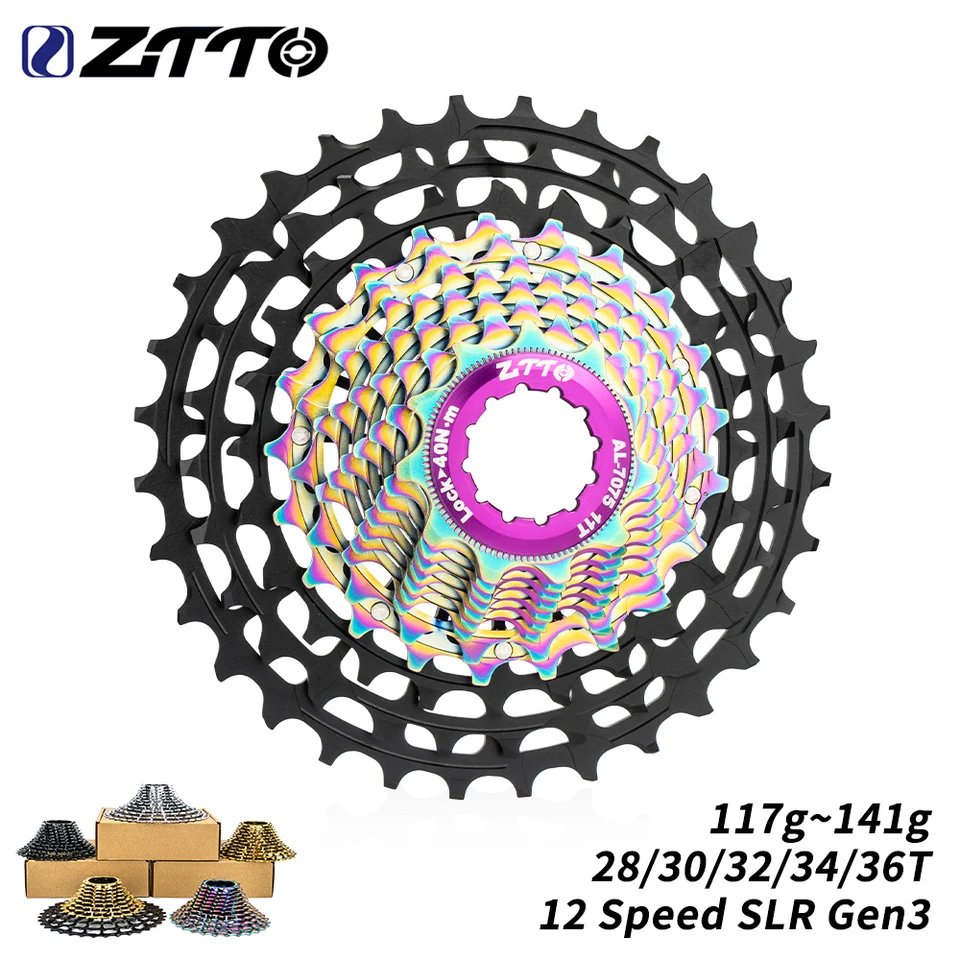 ZTTO SLR GEN3 12S Cesta Casette Super Light Hmotnosť 116G 11-28T 11-30 11-32 11-34 11-36 146G K7 12S Spokets HGR Universal