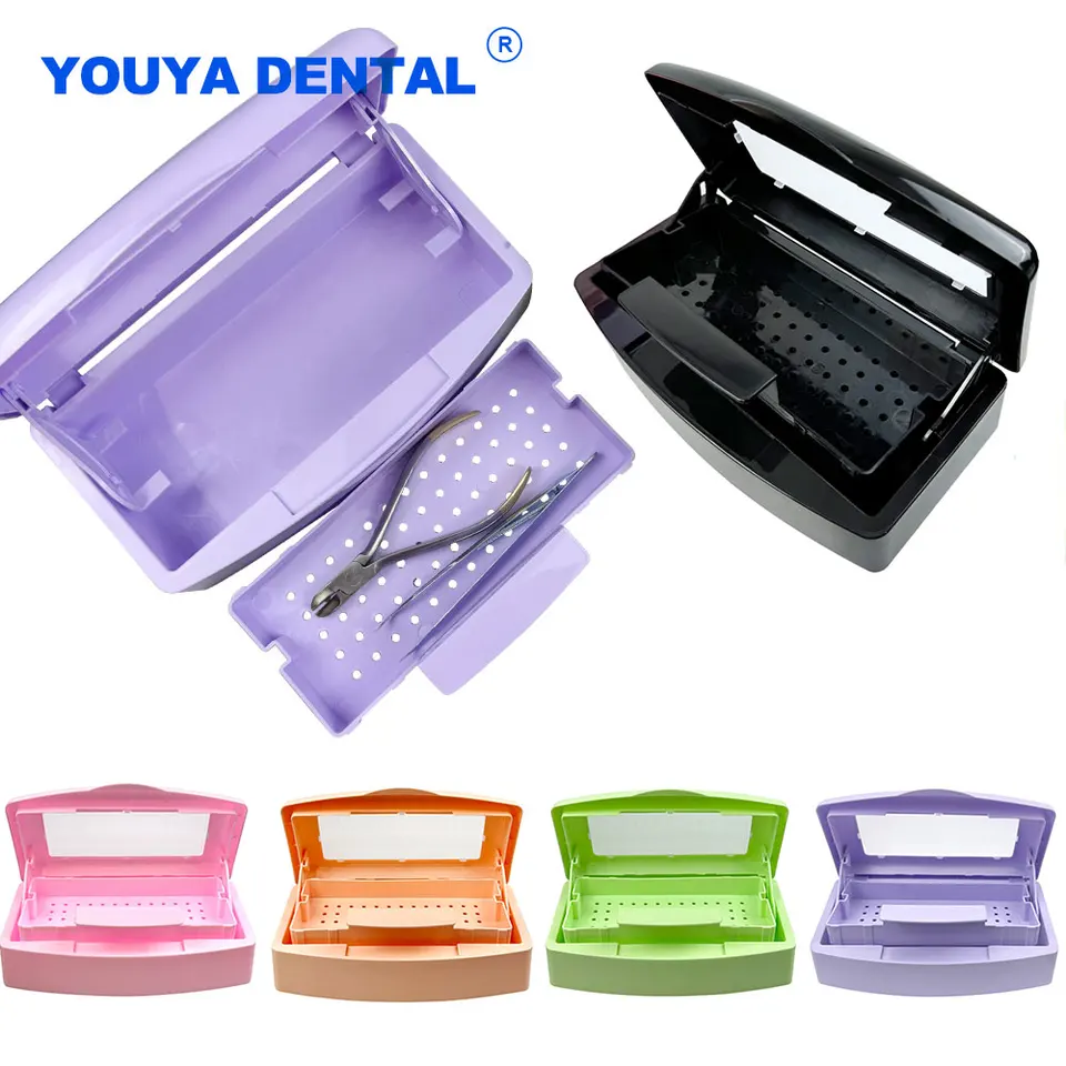 Zubná kazetka BURS STERILIZER DISINFECTION DISINFECTION KOX NACH NIPPER TWEEZERS RECK MANICURE Box