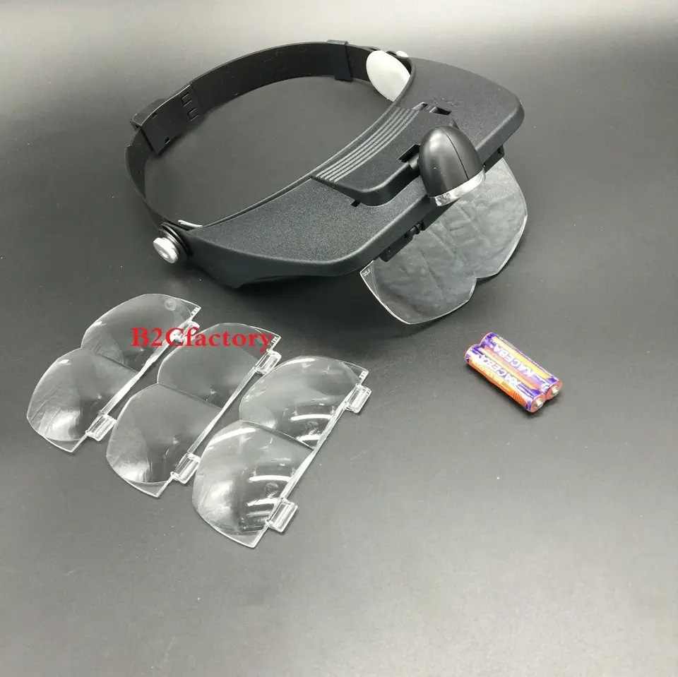 Zubná Loupe LED LEDE LIGHT LOUPE W/ 4 šošovky Svetlo sklenený salón Lúch