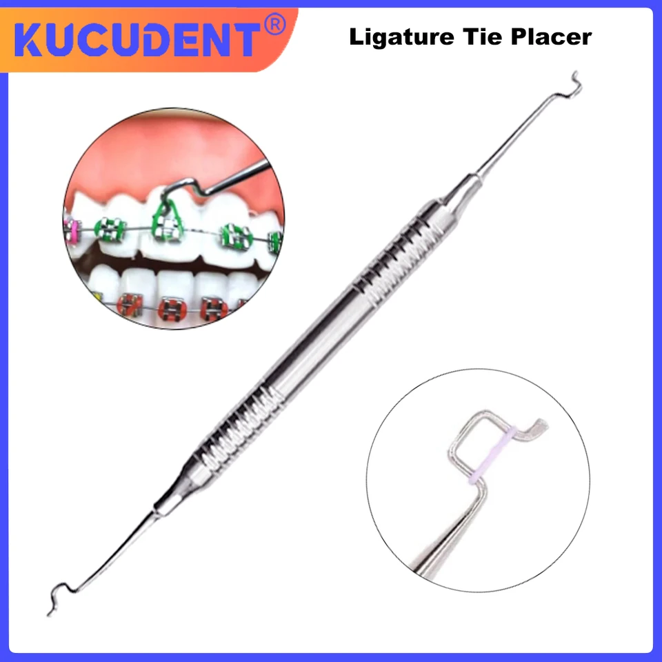 Zubná ortodontická ligatúra kravata Placer Tool Twirl-On Modul Arch Wire Placement stomatol