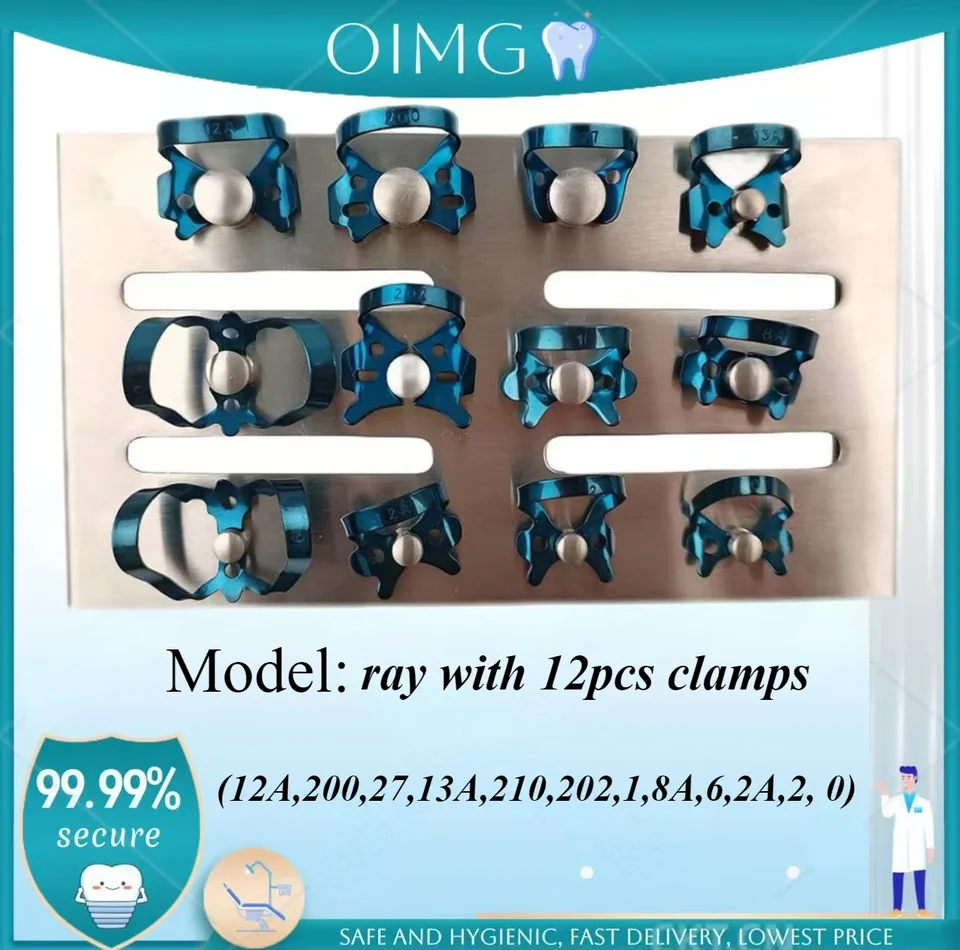 Zubné 1 set endodontickú gumovú priehradu svorky Restoratívna bariéra držiak z nehrdzavejúcej ocele držiak podnosový držiak zubné chirurgické zariadenia
