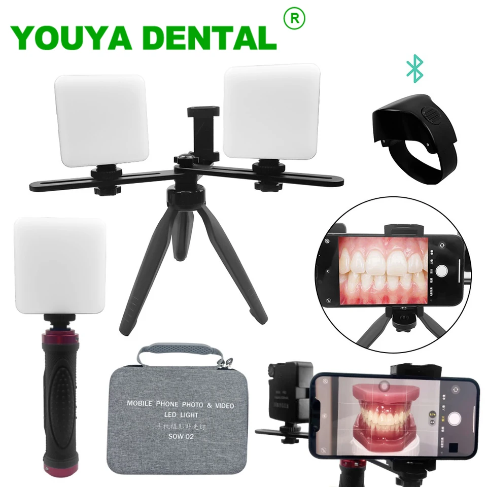 Zubné bleskové fotografovanie Light LED lampa LAMP ORAL Photo Video Video osvetlenie zubné zariadenie pre ošetrenie zubného lekára