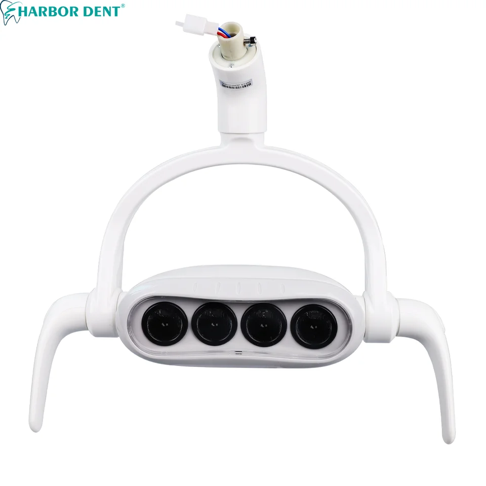 Zubné indukčné svetlo Prevádzková lampa Dental 4 LED perorálna lampa pre zubnú jednotku stoličky Zliežky bielia