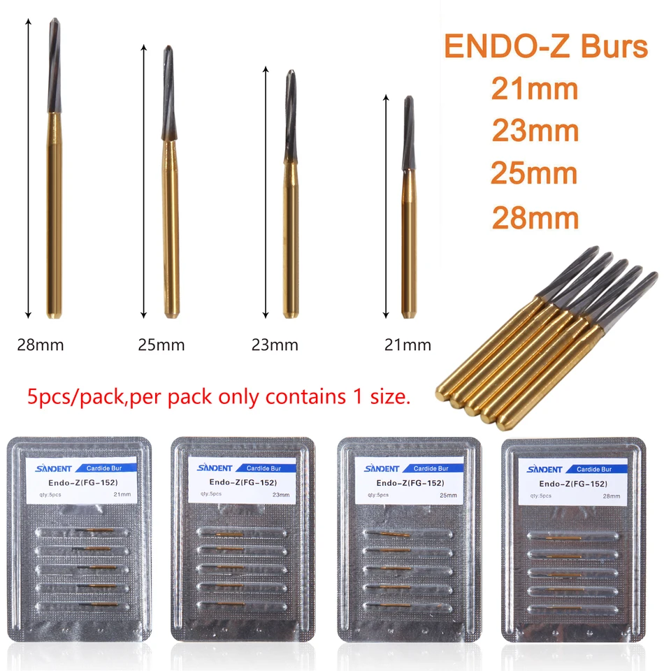 Zubné laboratórium chirurgický endo endo-Z karbidový volfrámový oceľový lem Spravodlivé vŕtačka FG 1,6 m BUR 21/33/25/28 mm fit s vysokou turbínou