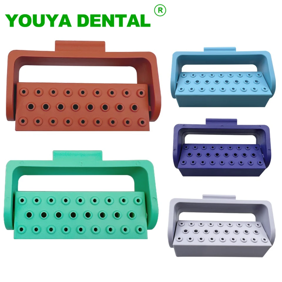 Zubné sterilizačné rámčeky 26 DRES ENDO FILE BLOCK BLOCK DENTAL BURS ENDODONTICKÉ súbory Vŕtací stánok DISINFECTION KABOR