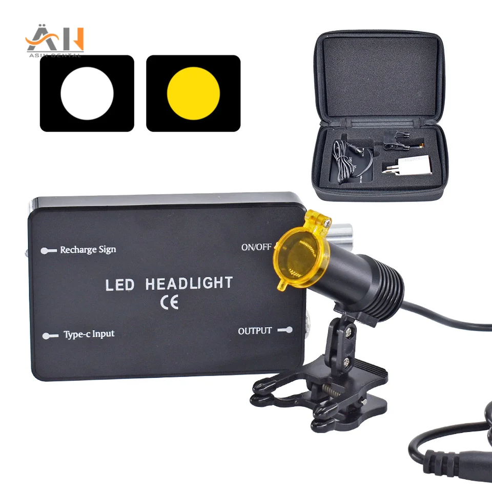 Zubné zubné svetlomety zubné svetlomety s okuliarmi s okuliarmi Loupe Spotlight Illuminátor UBS nabíjač