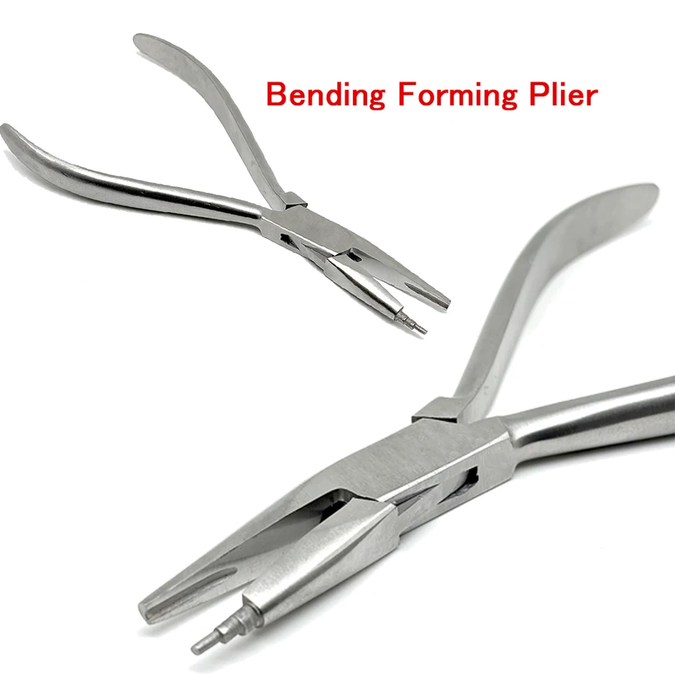 Zubný ortodontický ohýbajúci sa kliešte zubná oceľ zubná oceľ zubný tweed omega slučka Forming Forming Plier Dentist Tool Instrument