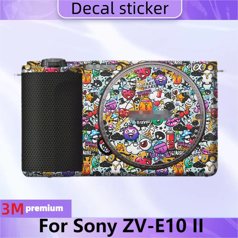 ZV-E10M2 AANGEPASTE STANCER VOOR Sony ZV-E10II HUID CAMOAN Vinyl Wrap Beschermende JAS ZV-E10 II ZVEII ZVE10 II