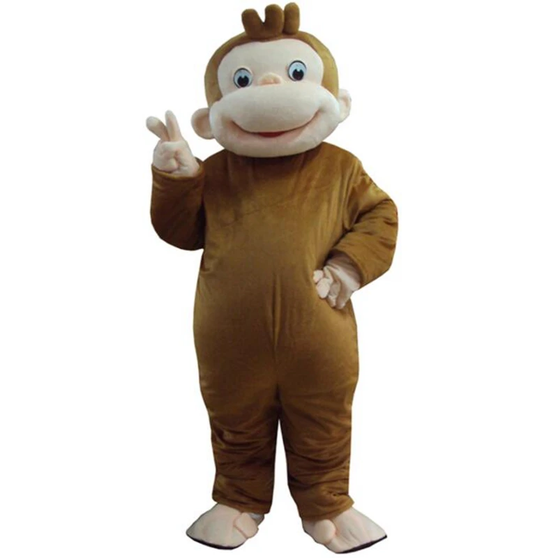 Zvedavý george opíc maskot kostýmy Cartoon Cosplay kostým vonkajší charakter caillou maskotter karnevalová reklamná podujatie