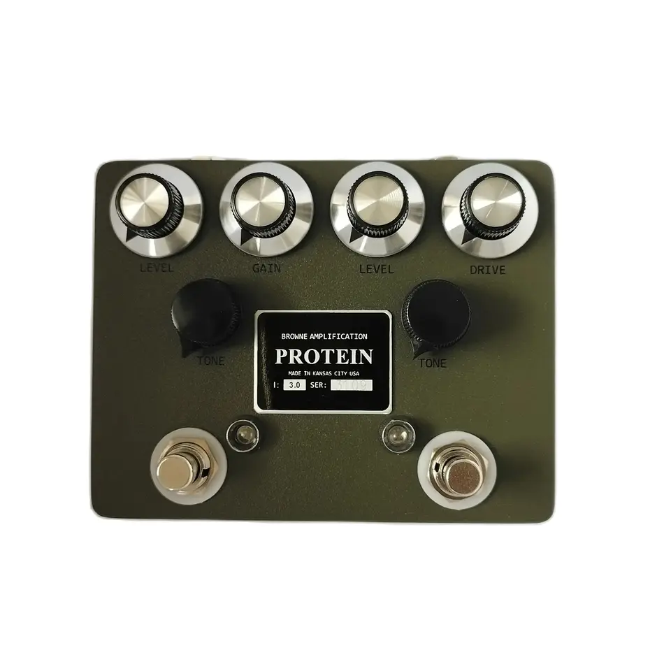 ZVEX BR0WNE Protein Electric Electric Guitar Overdrive Distortion Pedál, pôvodný klon, ruka Build by Xiao