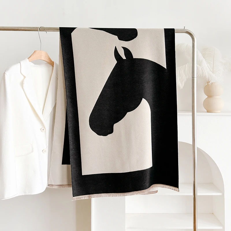 Zvieracie koní zima Ourdoor Women Cashmere Hustota