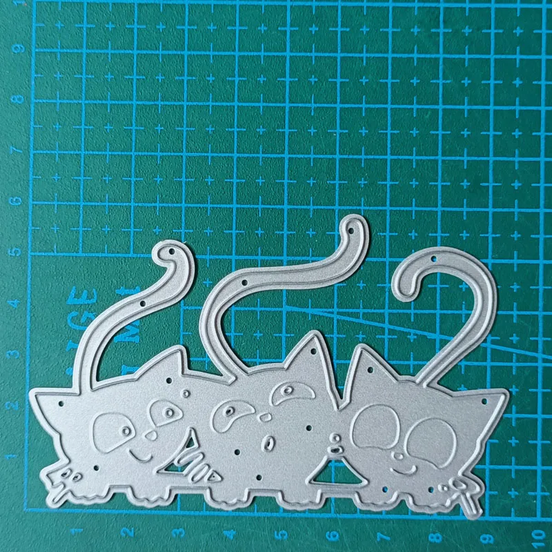 Zvieracie mačky kovové rezanie zomiera formy Scrapbooking dekorácie papierové karty remeselníky pleseň čepeľ punc šablóny reliéf šablón