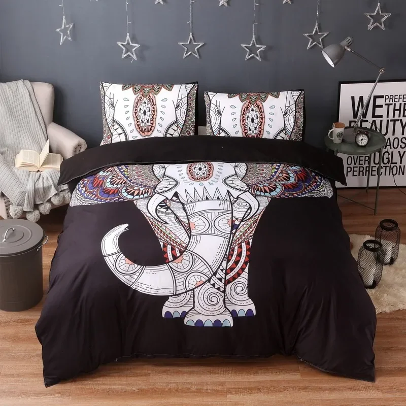 Zvierací slon 3D tlač na mieru podstielky sada mikrovlákok Domov Textil Twin Queen King Veľkosť obaly Obálky