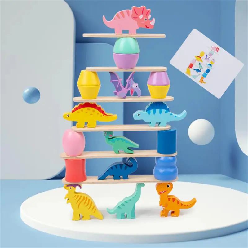 Zvieratá na stohu dojčenská štúdia Intelligence Toy Montessori Train na rozvoj raného vzdelávania drevené karikatúry masívne drevo