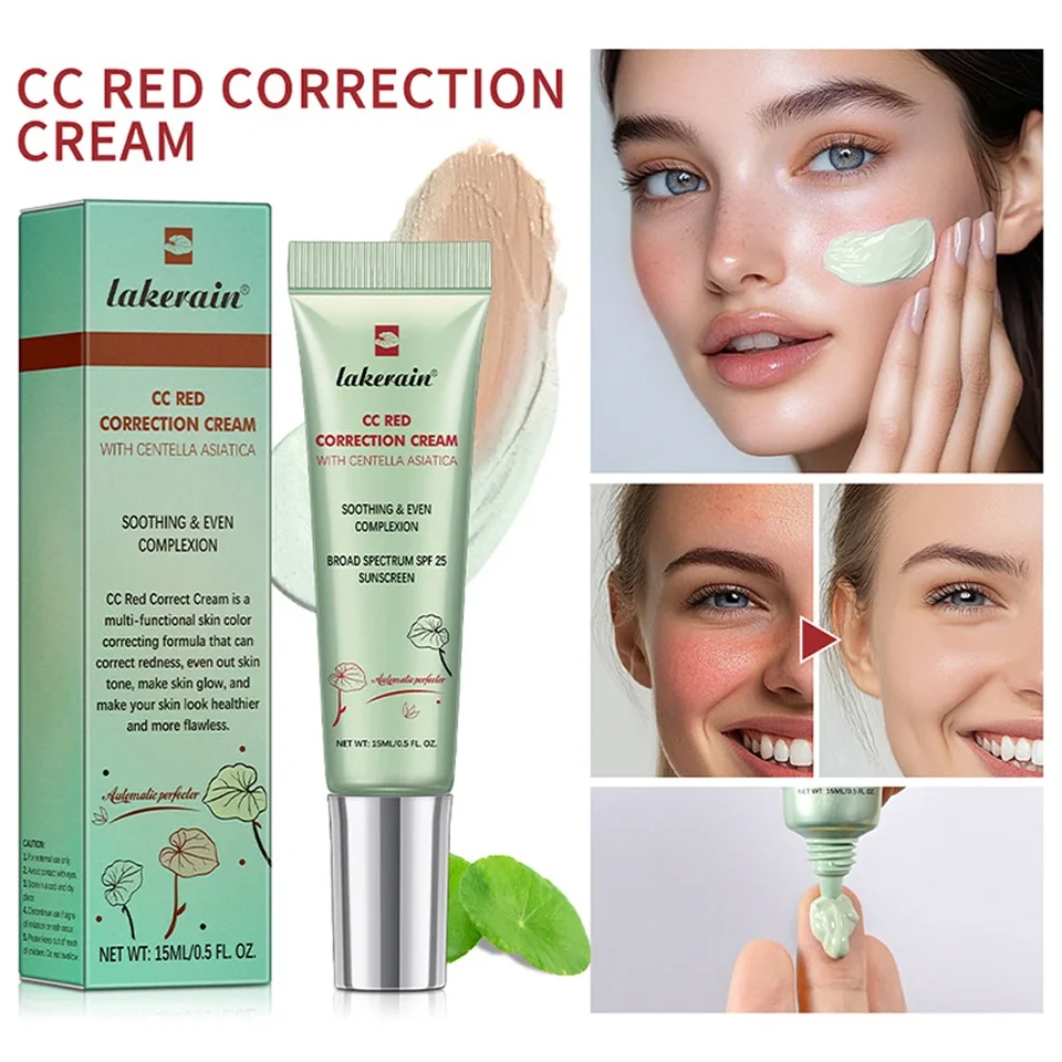 Zvlhčenie CC rozjasnite korekčný krém Vodotesný protivnotný make-up pred korektorom, ktorý trvá ženské make-up erboriánske kozmetika