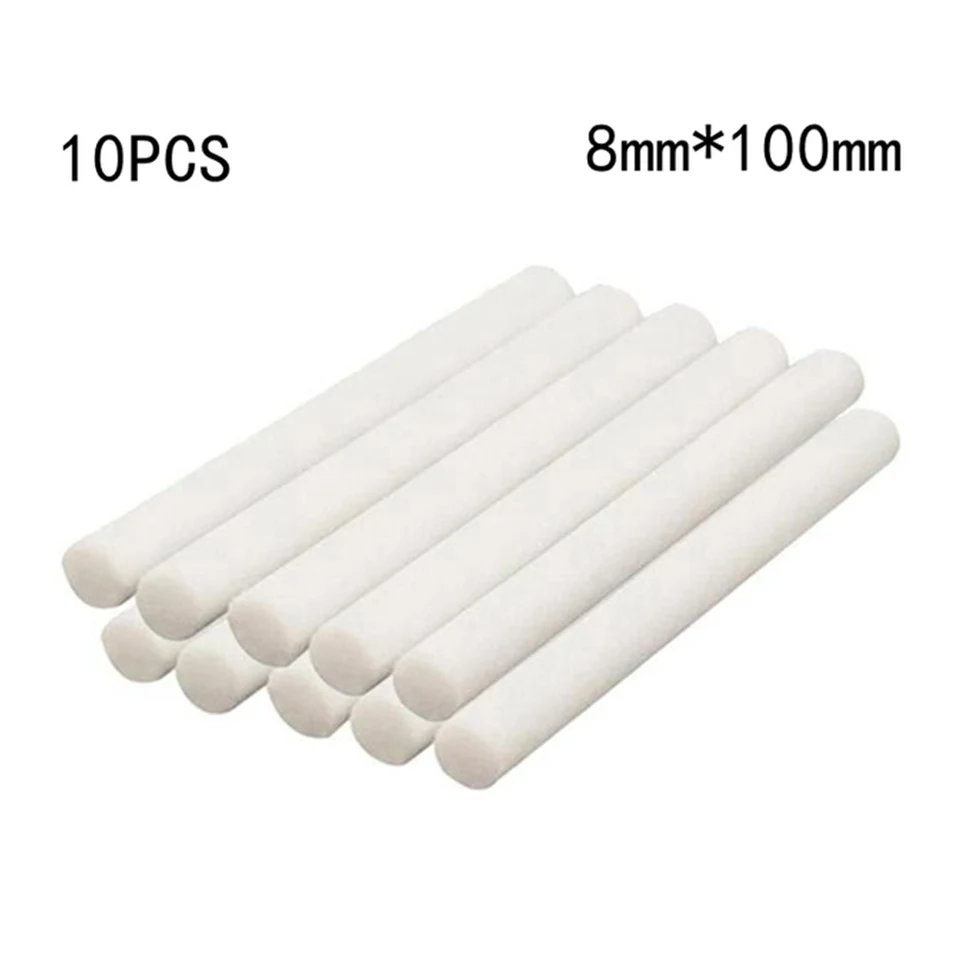 Zvlhčovač filter Cotton Core Nahradenie 10ks/vrecka Filter špongia tyčinky pre environmentálne príslušenstvo pre hmlu výrobcu vzduchu čistenie