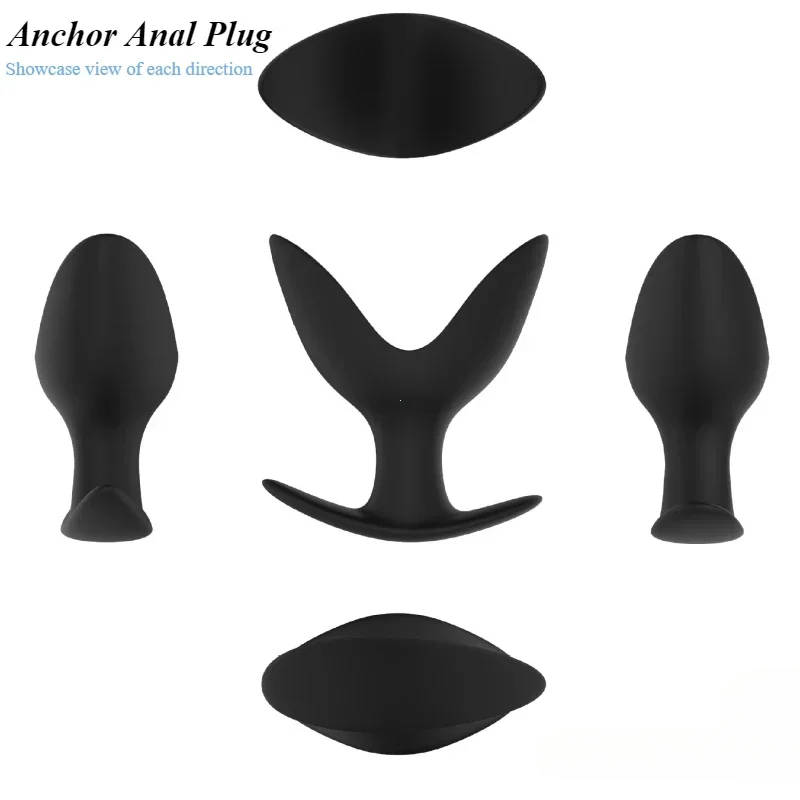 Zvonená kotva, ale dilatátor zadku, silikónový análny pohlavný hračky, otvorený široký analytický zadok Buttplug Butplug, expandér expandéra zadku