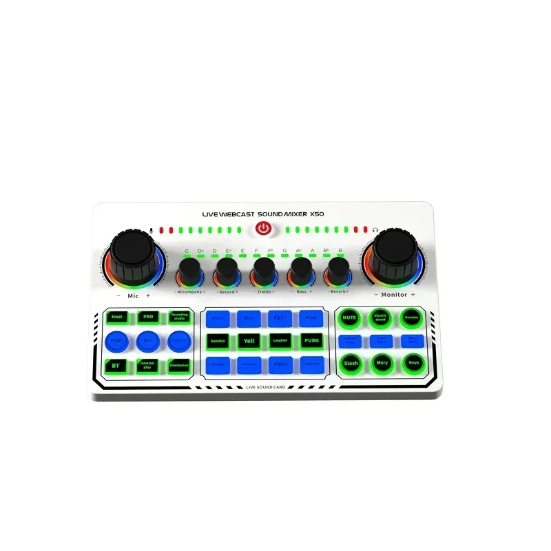 Zvuková doska pre telefón PC počítač DJ Music Studio Mixer pre živé vysielanie