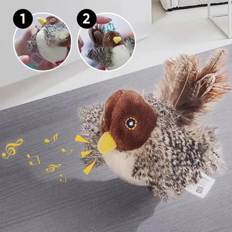 Zvuková hračka pre hračky mačacie hračky mačacie hračky pre hračky Interaktívna mačka s zvukovými hračkami Kriket, vták, hedgehog, myš
