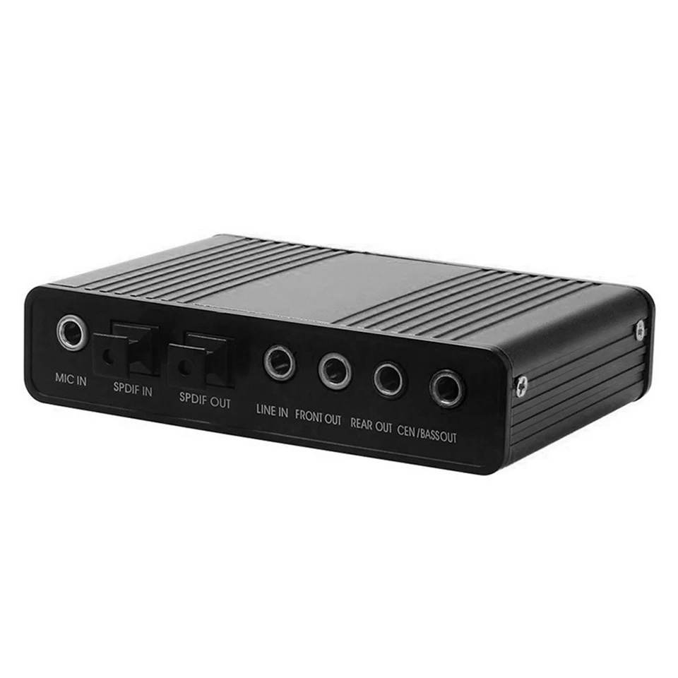 Zvuková karta USB 2.0 6 kanála 5.1/7.1 Optický externý zvukový karta SPDIF Controller CM6206 Čipset pre tablet PC prenosný počítač stolného počítača
