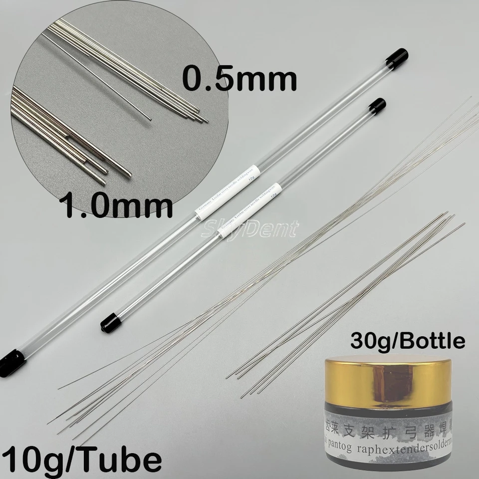 Zváracie prúty zváracie zubné tyče s nízkym obsahom zváraní Striebro zubné striebro zváracie tyče Spájkovanie Pasta Pasta 0,5/1,0 mm zváranie Zváranie zvárania