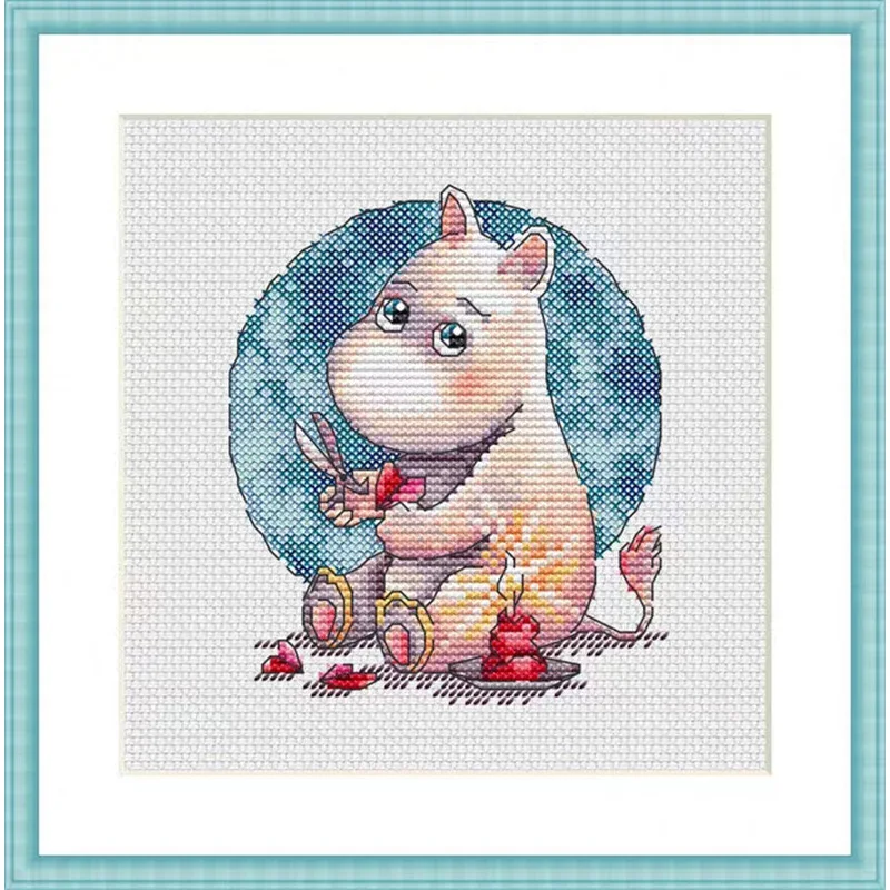 ZZ1771 DIY HOMEFUN Cross Stitch Kit Balíčky Počítané súpravy krížového šitia Nový vzor nie je tlačený krížový maľovací set