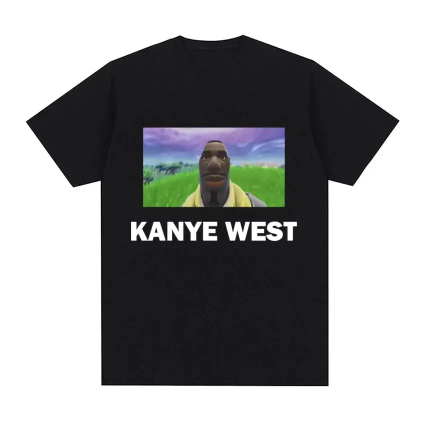 Zábava Kanye West Meme Tričko Tričko Tričko Dámske hip hop humorný štýl retro vzorce rameno Pendek Call odev