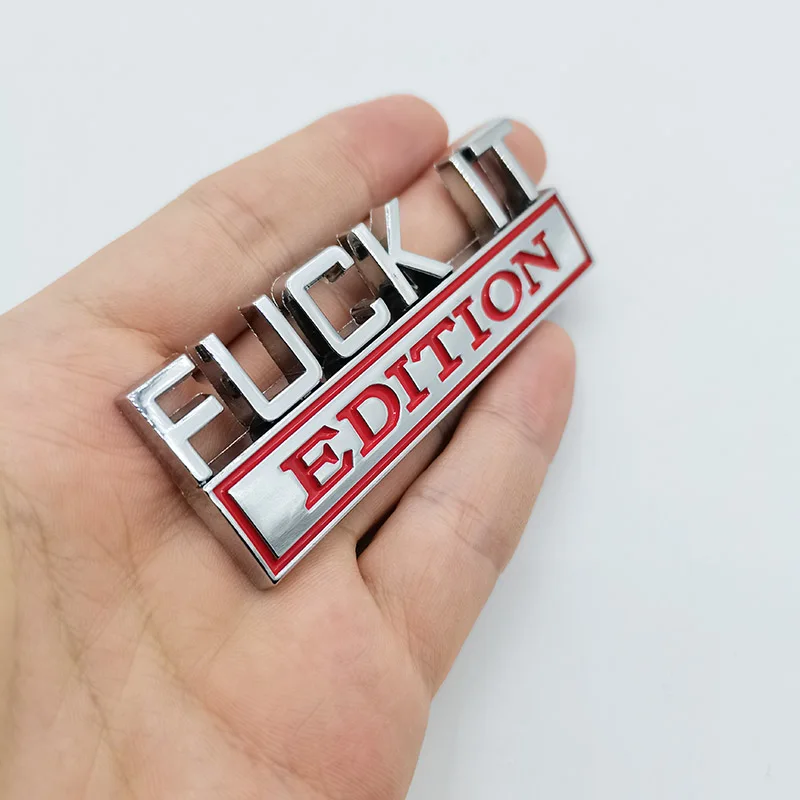 Zábavná edícia kovová zliatina nálepka Nálepky na dnežové dvere Fender Tailgate Trunk Badge pre bicykle motocykle traktory sedany SUV Truck SUV