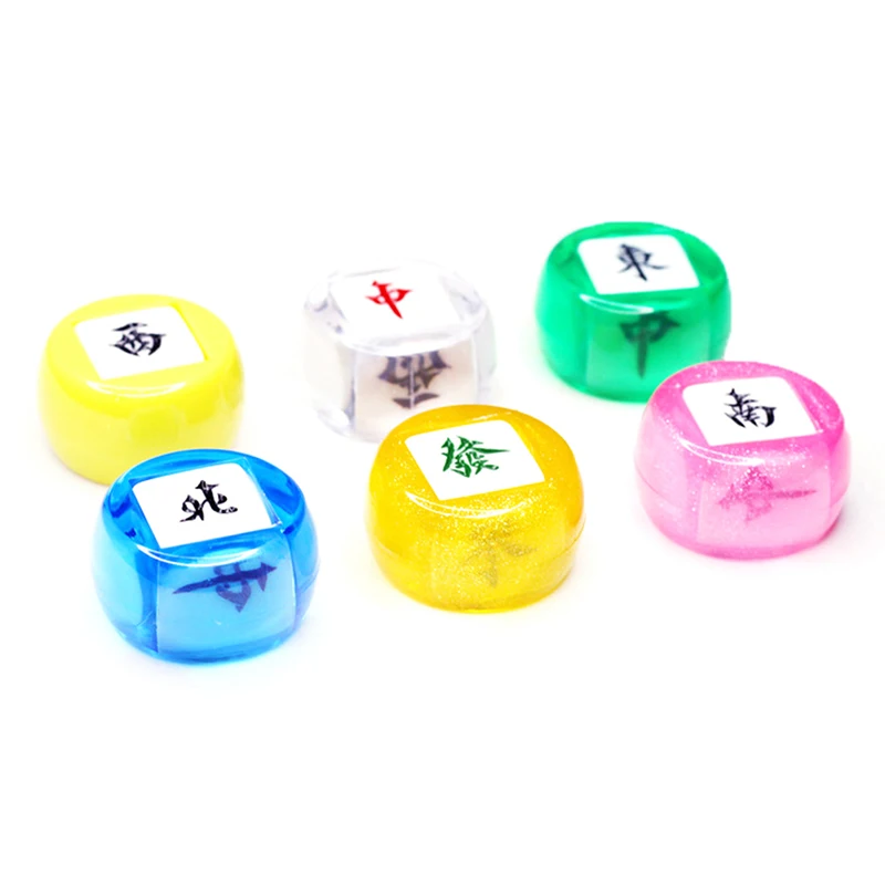 Zábavná pozícia Kruh kruhu východný juhozápadný sever North Fortune Mahjong Set Entertainment Board Game Accessories Random